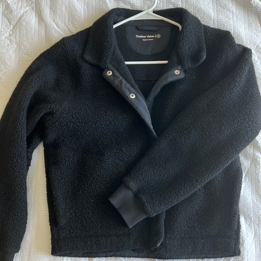 Outdoor voices sherpa jacket - size medium